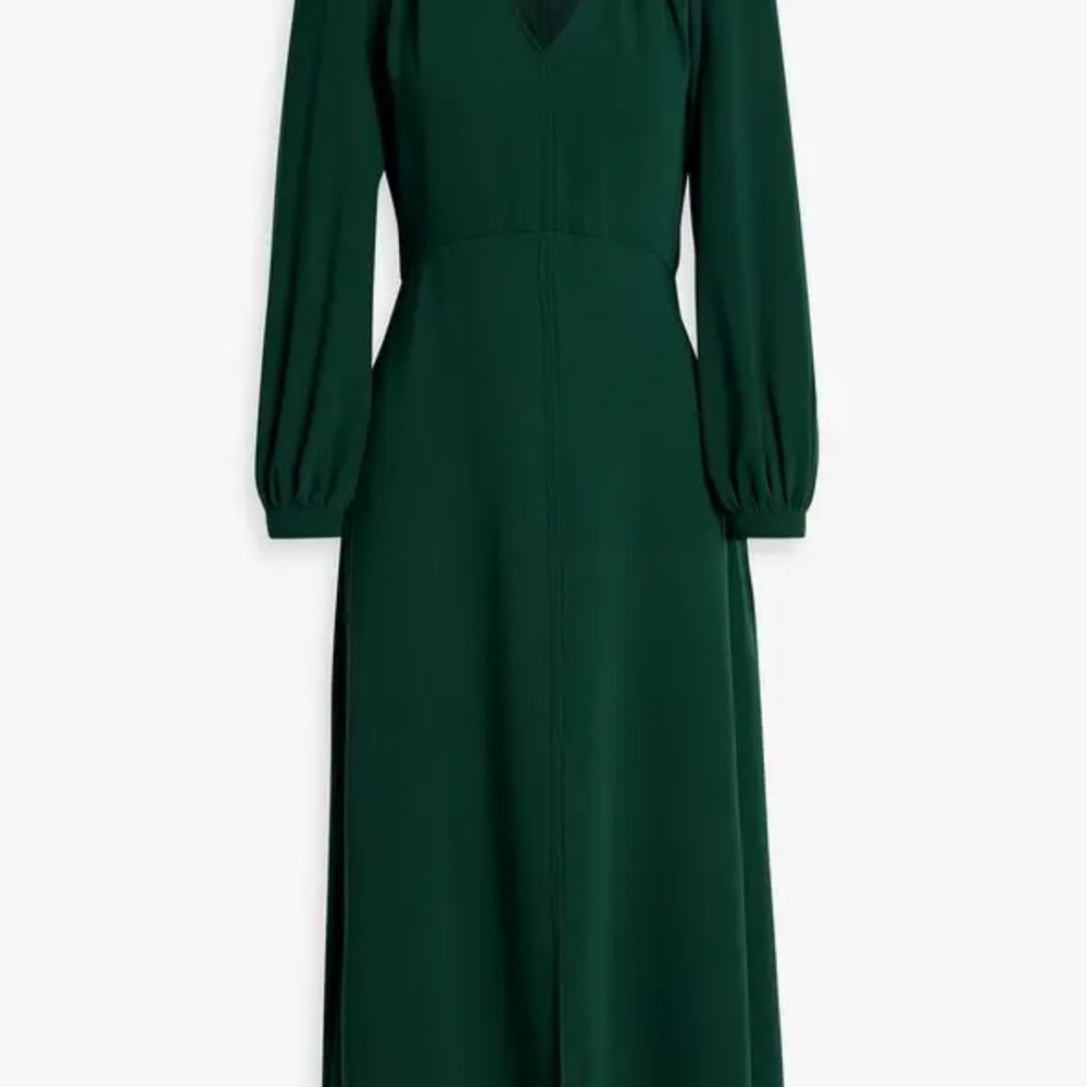 IRIS & INK
Camille Pleated Crepe Midi Dress